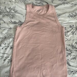 GAP Pink high neck Fitted Tank Top